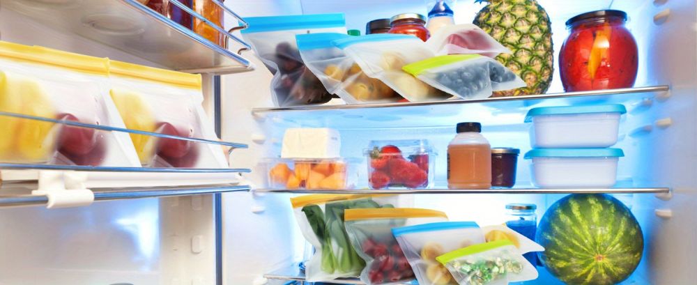 dropship 10pcs Reusable Food Storage Bags; BPA Free Flat Reusable Freezer Bags; Snack/Sandwich Bags Food Grade; Leakproof Storage Bags For Lunch; Marinate; Keep Fresh; Food Storage