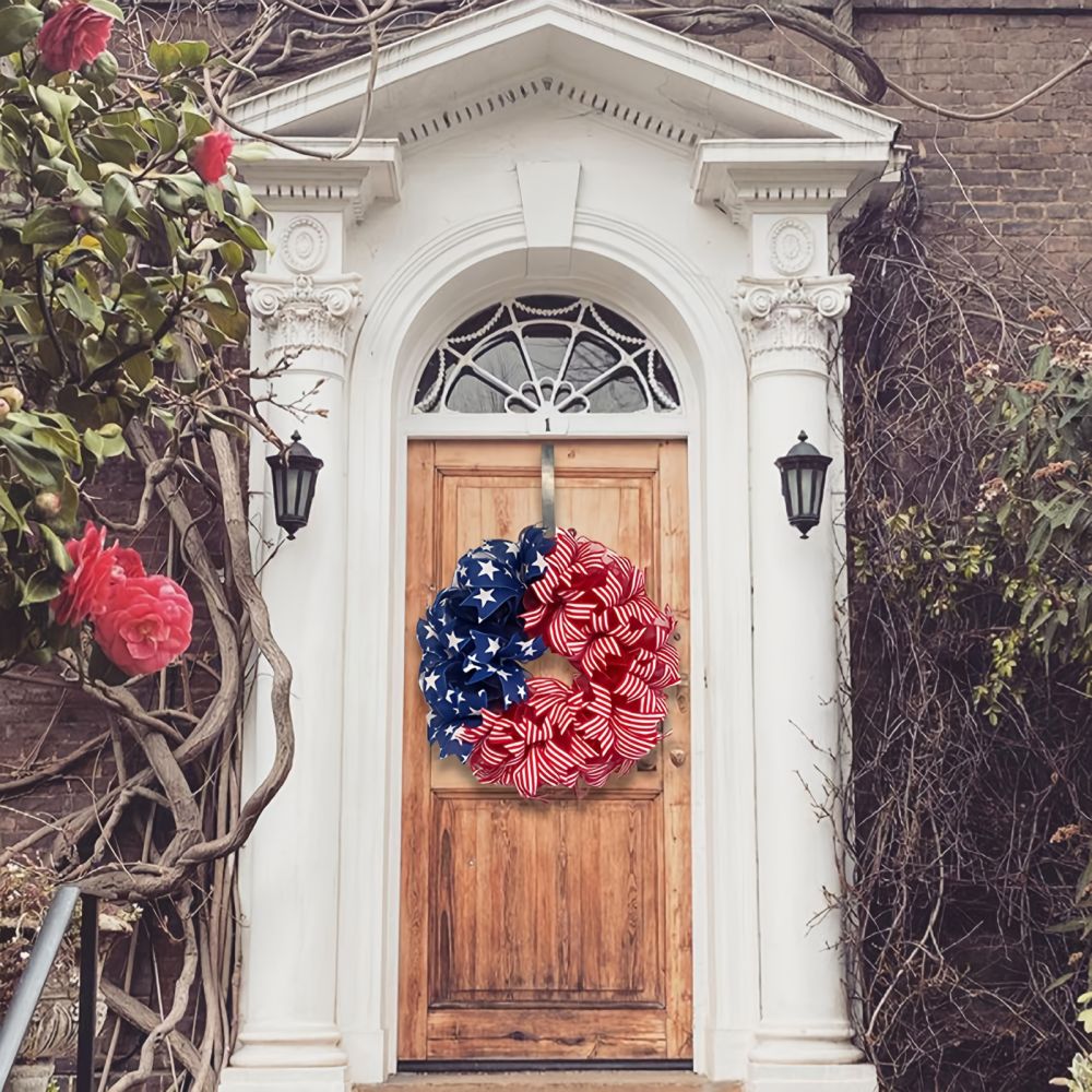dropship American National Day Independence Day President's Day Wreath Door Hanging Decoration
