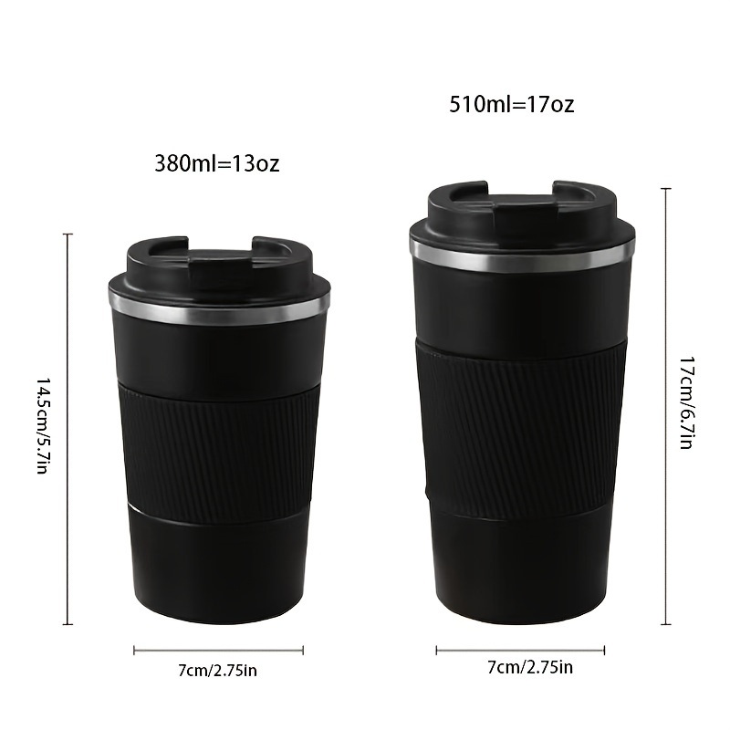 dropship 1pc; Stainless Steel Vacuum Insulated Tumbler; Coffee Travel Mug Spill Proof With Lid; Thermos Cup For Keep Hot/Ice Coffee; Tea And Beer