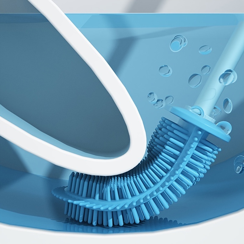 dropship 1pc Toilet Brush; Household No Dead Angle Cleaning Brush; Toilet Long Handle Detachable 14.96"x5.19"