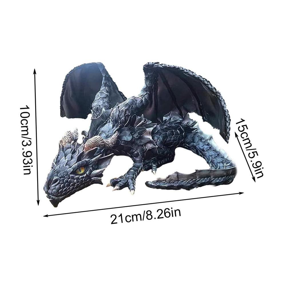 dropship Outdoor Garden Big Squatting Dragon Sculpture Dragon Guardian Statue Garden Dragon Sculpture Statue Decoration Gothic Dragon