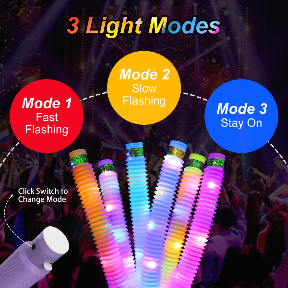 dropship LED Glow In The Dark LED Light Party Pop Tubes For Christmas Holiday Party