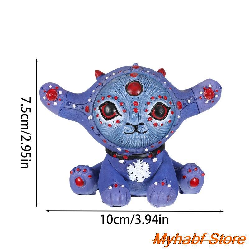 dropship DIY Fairy Elf Resin Statue Model Garden Alien Sculpture Desktop Ornaments Figurine Garden Home Decor Crafts Gifts 10*10*4cm