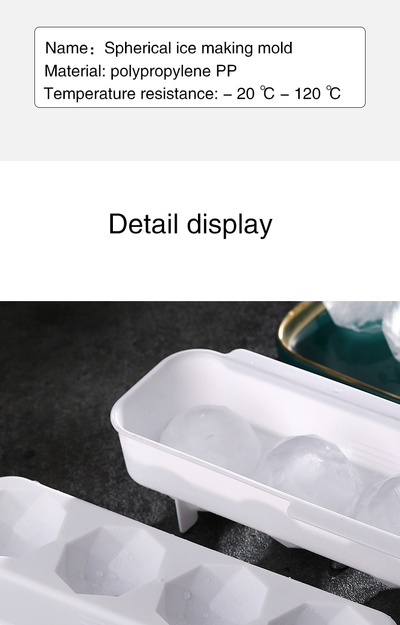 dropship 1pc Homemade Ice Cube Ice Ball Mold Household Ice Tray With Cover Frozen Ice Cube Mold