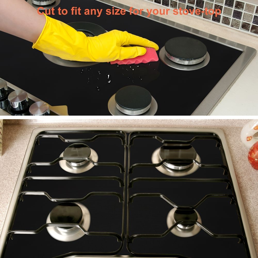 dropship 2pcs Oven Liner; Oven Liners For Bottom Of Oven; Easy To Clean; Protect Bottom Of Oven/Gas Stove