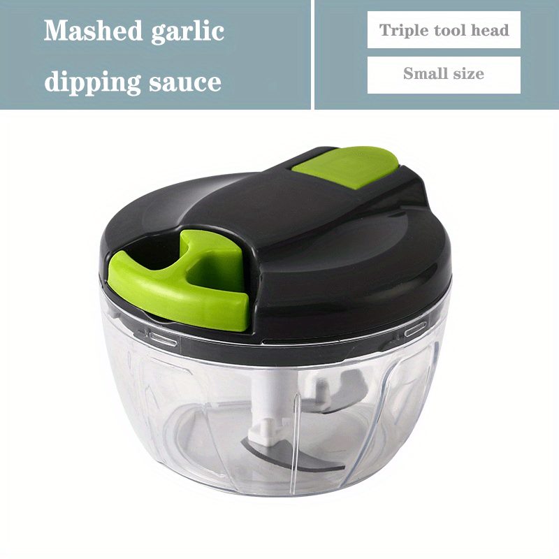 dropship Manual Meat Grinder Vegetable Cutter Pound Garlic Artifact Shredder Baby Complementary Food Machine Hand Cut Pepper Capacity 520ml