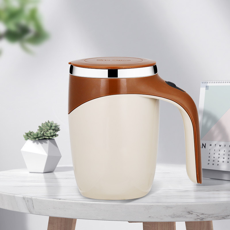 dropship Self Stirring Mug Tea Coffee Electric Rechargeable Auto Mixing Cup Magnetic Stainless Steel Mug Coffee Cup For Office