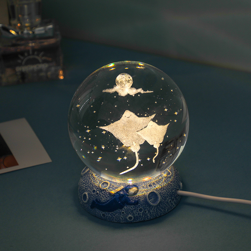 dropship Stars And Seas; Ocean Series Crystal Ball Ornaments; Night Lights; Bedroom Desktop Decorations; Creative Birthday Gifts