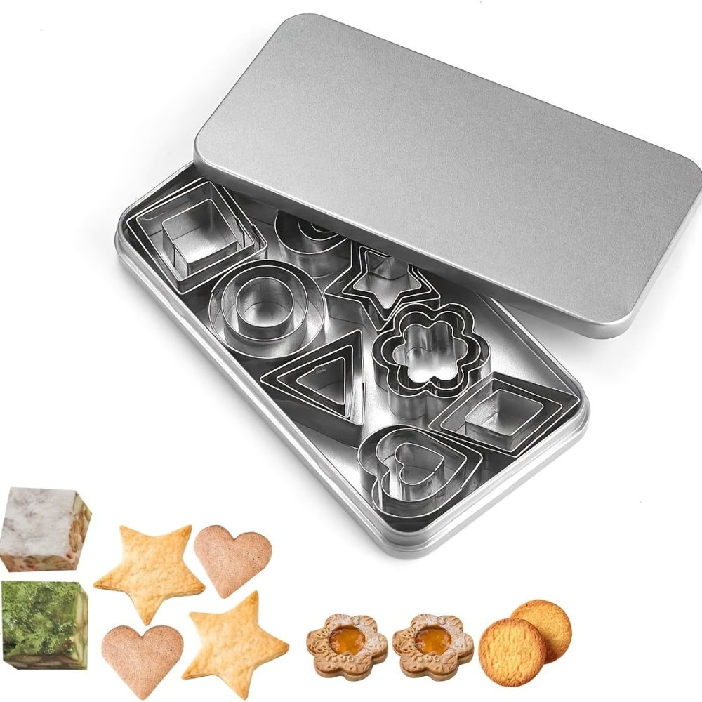 dropship 30pcs Mini Cookie Cutter Mold; Biscuit Mold; Fruit Cutting Mold; DIY Kitchen Tools