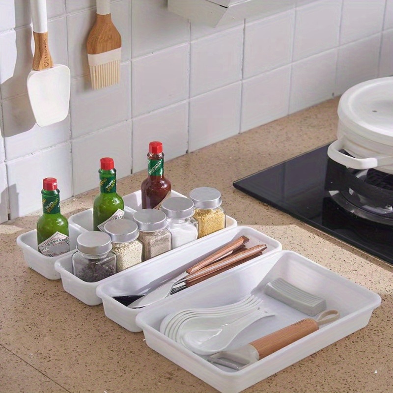 dropship 8pcs Home Drawer Organizer; Multipurpose Plastic Storage Box; Tableware Storage Container; Medicine Box; Office Supplies Storage & Organization; Free Combination Small Objects Finishing Box