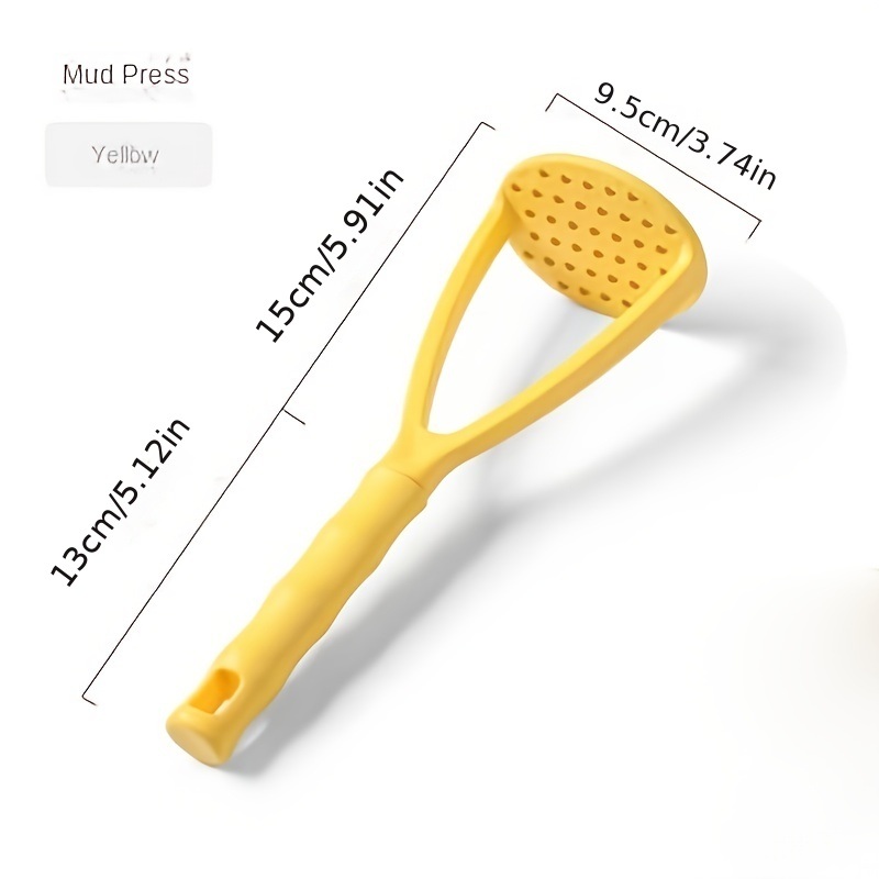 dropship 1pc 1pc Mashed Potato Press; Household Potato Press Gadget; PP Plastic Potato Press