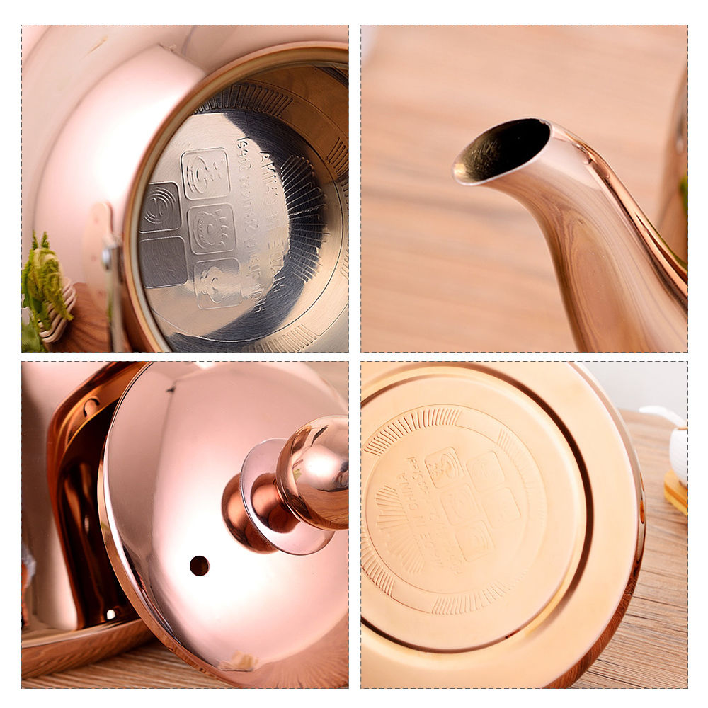 dropship 2L Whistling Kettle For Gas Stove Induction Cooker Stainless Steel Whistling Kettle Tea Kettle Water Bottle Coffee Tea Pot