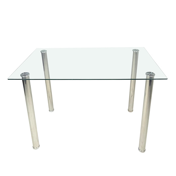 dropship 110CM Clear Color Dining Table Set (This product will be split into two packages) (replace 64512970)