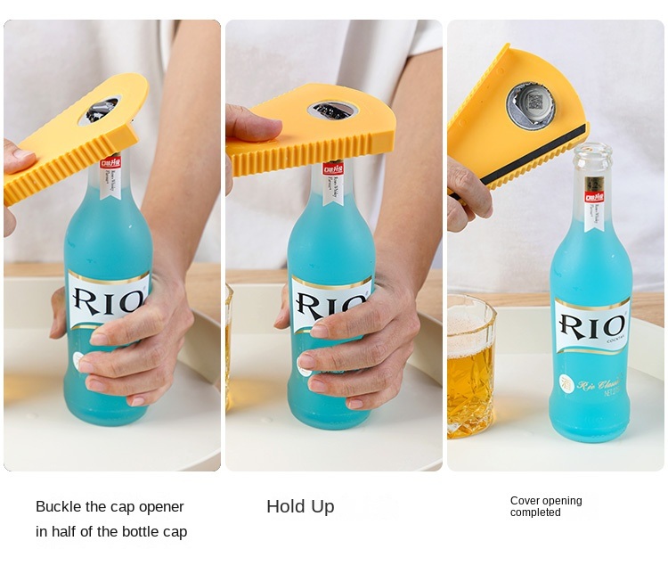 dropship Multifunctional Bottle Cap Opener Tin Opener Lid Opener Can Openers Bottle Cap Opener Beer Screwdriver Universal Bottle Opener