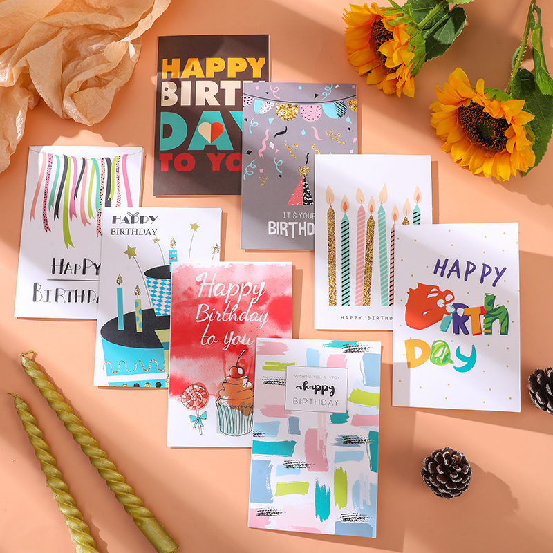 dropship 28pcs Greeting Card With Envelope Size5.9*3.9inch For Birthday