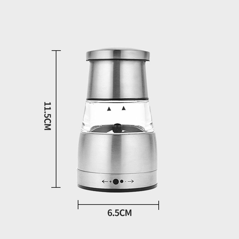 dropship Multi Functional Manual Pepper Mill Convenient Stainless Steel Grinding Bottle Black Pepper Adjustable Grinder Condiment Tool