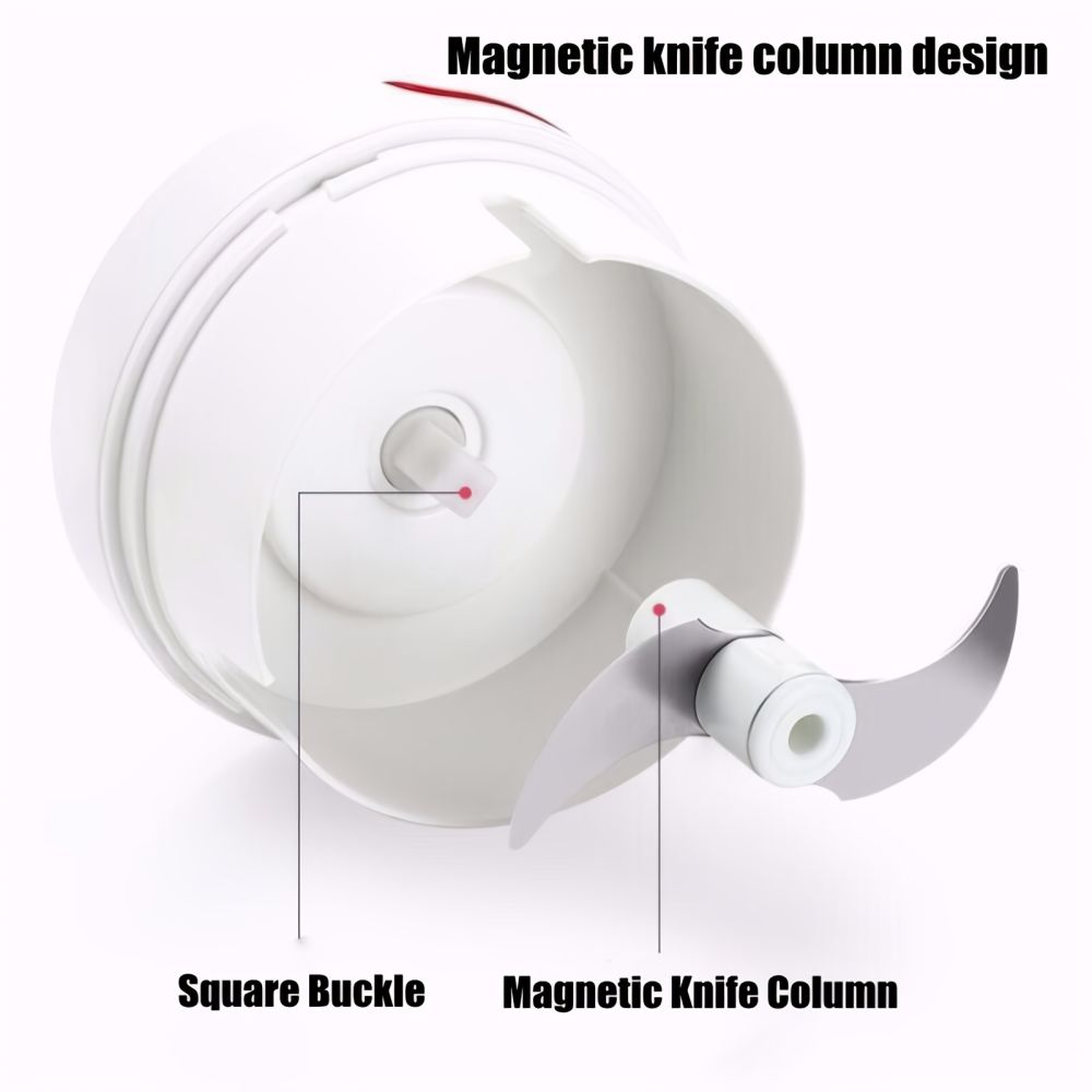 dropship Durable Manual Garlic Mincer; Hand Held Pull Food Chopper
