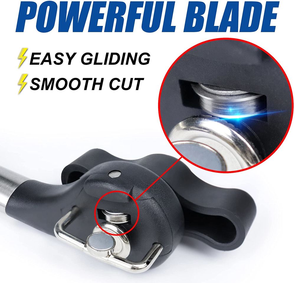 dropship Safe Cut Can Opener; Smooth Edge Can Opener handheld; Food Grade Stainless Steel Cutting Can Opener for Kitchen &amp; Restaurant