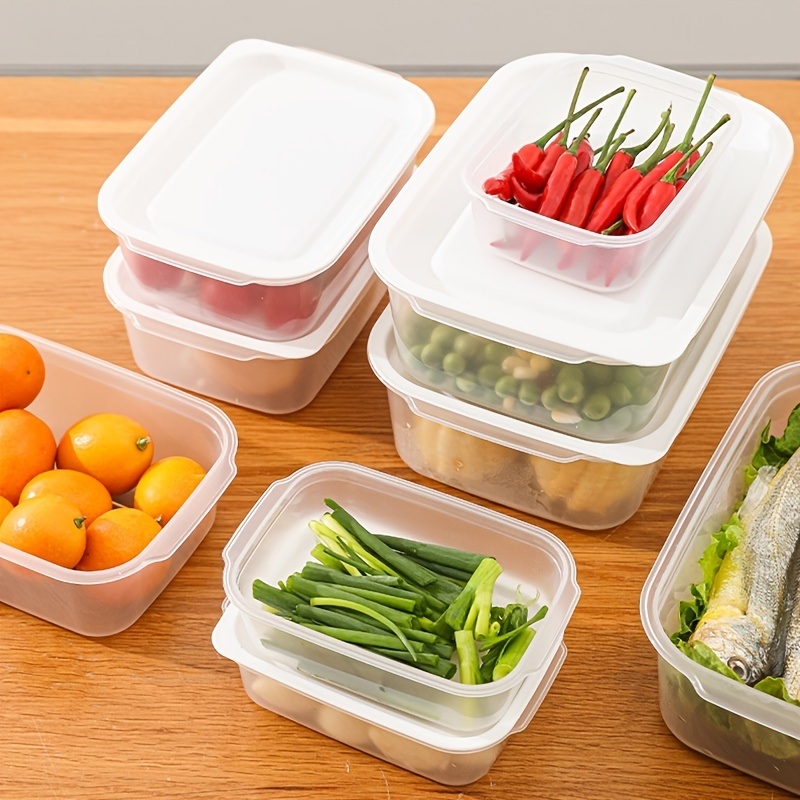 dropship 3pcs Fresh-keeping Box; Sealed Box; Refrigerator Storage Box; Fruit And Vegetable Food Finishing Storage Box; Kitchen Supplies