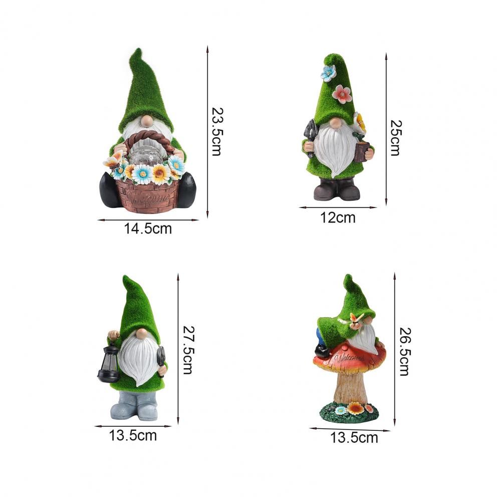 dropship Gnome Night Solar Light Flower Decor Dimming Built-in Photoreceptor System Automatic Garden Decoration Fairy Desk Solar Light