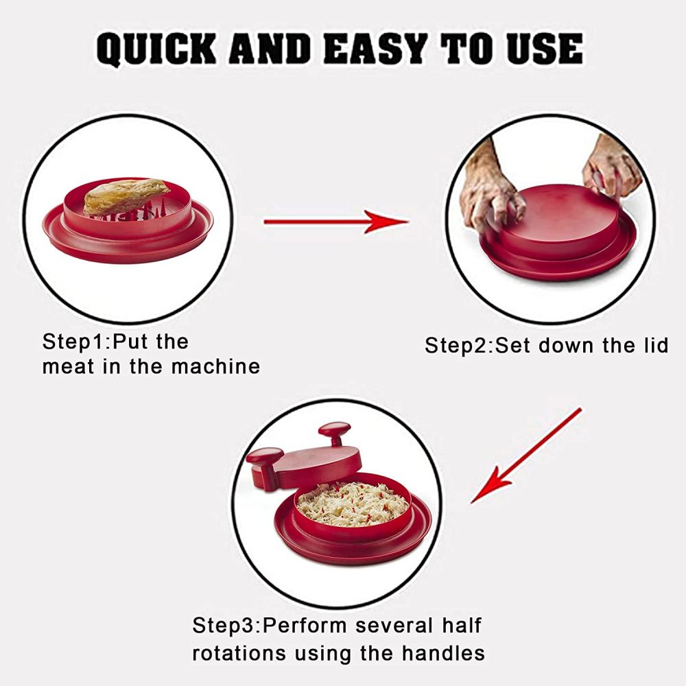 dropship 1pc Multifunctional Chicken Meat Shredder; Household Chicken Breast Meat Splitter; Non-slip Meat Tearer; Meat Mincer Tool; Shredded Tear Meat
