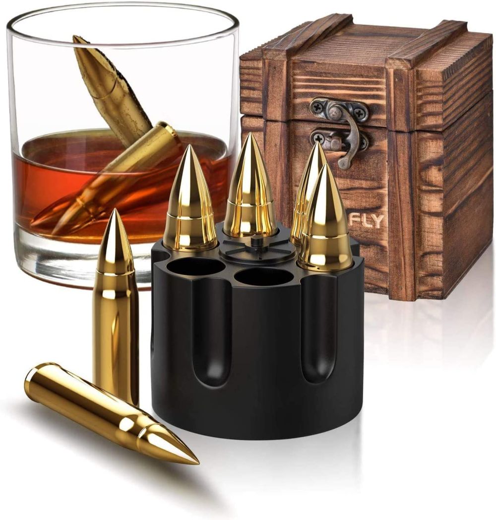 dropship Whiskey Stones Gift Set, Cooling Whisky Rocks, Fathers Day Dad Gifts