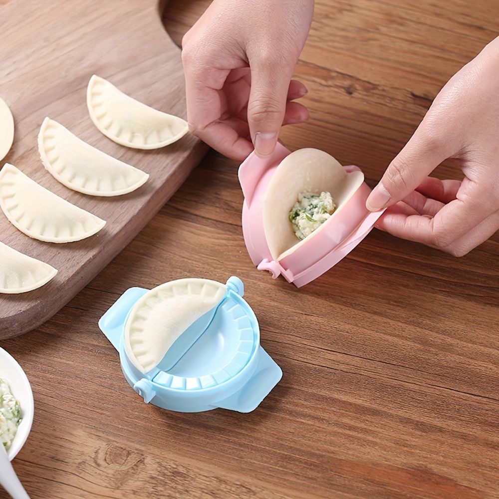 dropship 3pcs Large Household Bag Dumpling Tool Fully Automatic Dumpling Leather Crescent Shape Pinch Dumpling Mold Mix And Match