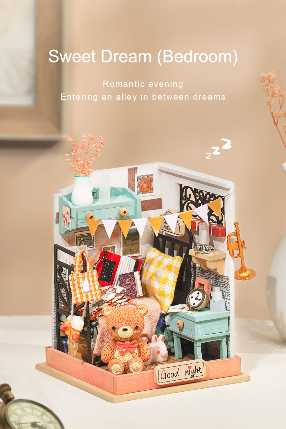 dropship Robotime DIY Taste Life Kitchen Doll House with Furniture Children Adult Miniature Dollhouse Bubble Bath Wooden Kits Toy Gift DS