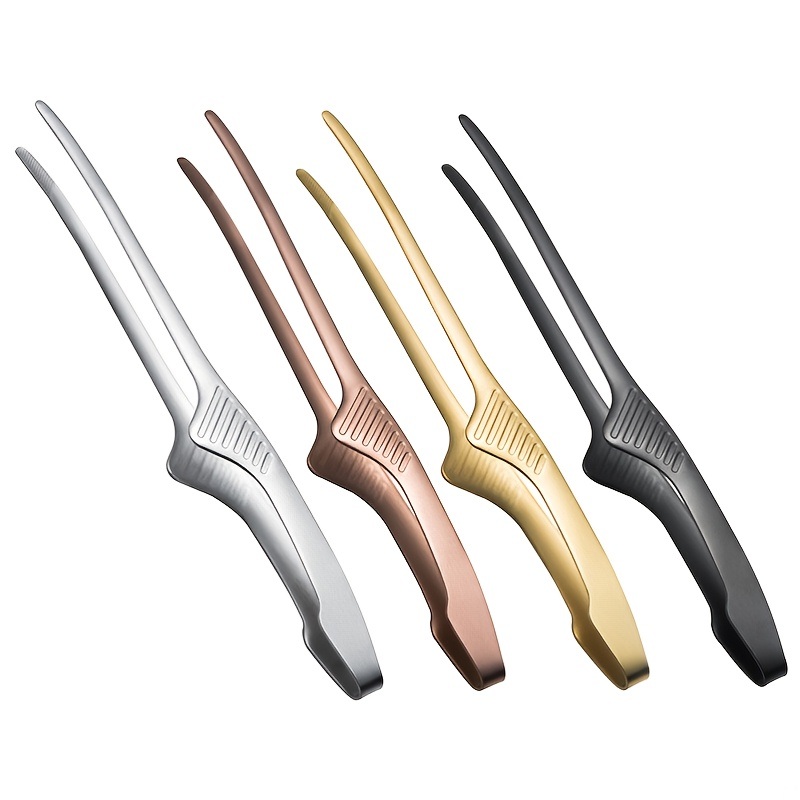dropship 1pc Barbecue Clip Stainless Steel Food Clip; Baking Bread Clip; Hotel Restaurant Squeegee Clip