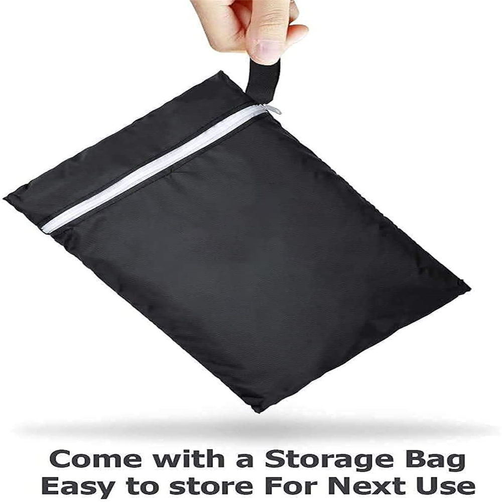 dropship Barbecue Cover Weatherproof 210d Oxford Cloth Tear-resistant Grill Hood With Self-adhesive Straps Storage Bag 145x61x117cm