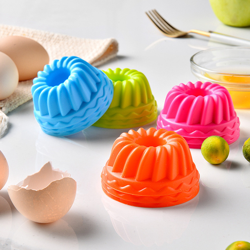 dropship 12pcs/Set; Silicone Baking Cups; Reusable Cupcake Liners; Home Cake Molds; Standard Size Muffin Liners; Baking Tools; Kitchen Gadgets