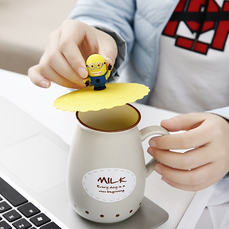 dropship 1pc Silicone Cup Lid; Leak-proof And Dust-proof Ceramic Tea Cup Lid; Sealed Bowl Lid; Multi-purpose Sealed Fresh-keeping Cover