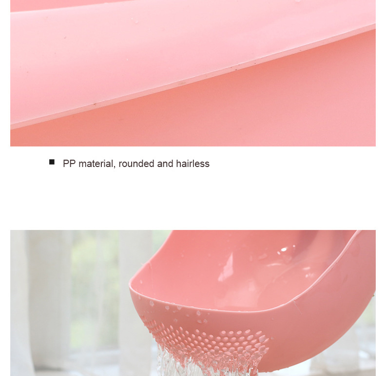 dropship Green Thickened Kitchen Rice Washing Machine Rice Washing Sieve Rice Washing Basin Plastic Draining Vegetable Washing Basket