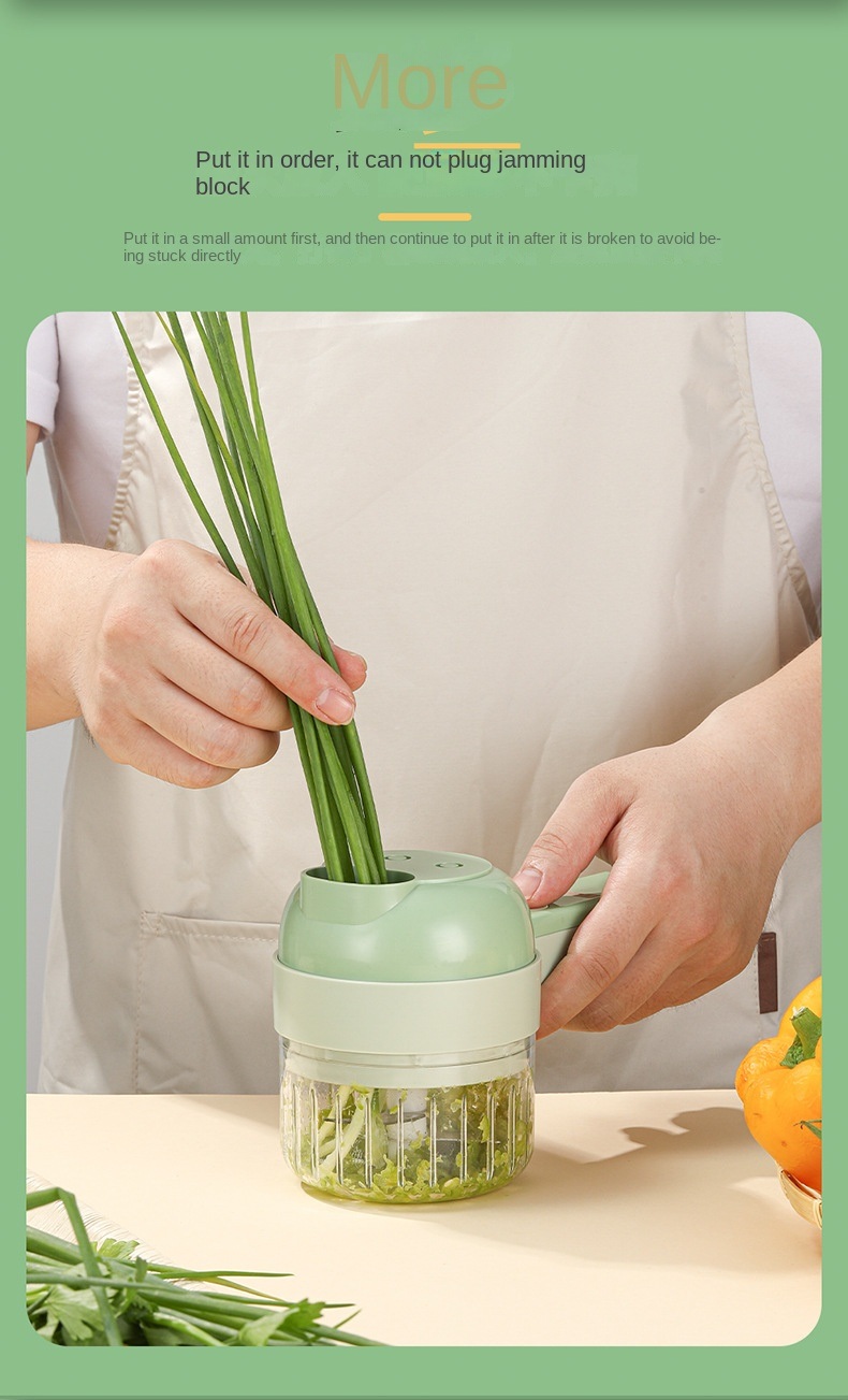 dropship Multifunctional Electric Vegetable Slicer Kitchen Fruit Salad Cutter Carrot Potato Chopper Cutting Machine Stainless Steel Blade