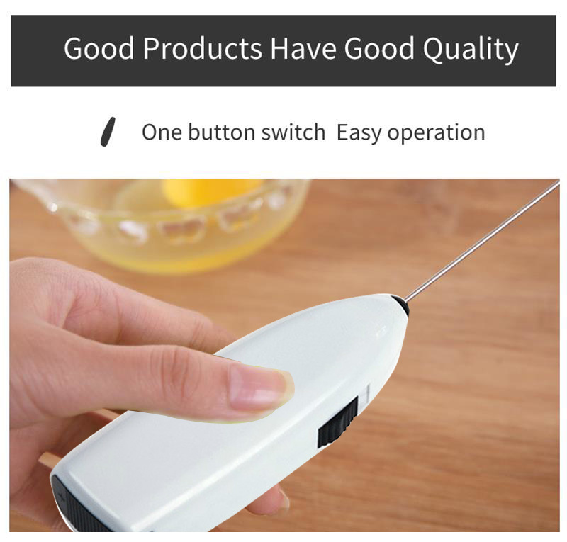 dropship Household Handheld Mini Electric Milk Whisk Whisk Kitchen Blender Coffee Whisk Foam Mix Whisk
