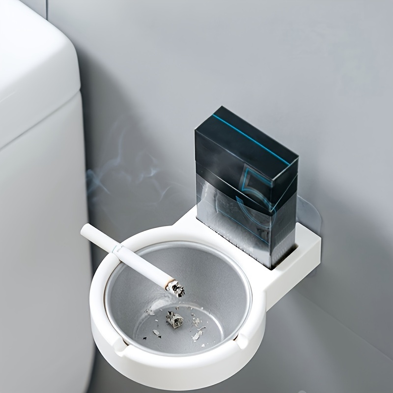 dropship 1pc Wall Mounted Ashtray; Stainless Steel Ashtray
