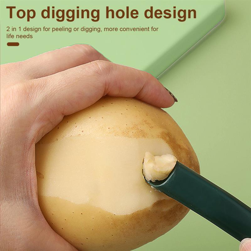 dropship Kitchen Potato Peeler Stainless Steel Fruits Vegetables Planer Professional Fast Anti-slip Safe Grater Scraper Hand Tool Gadget