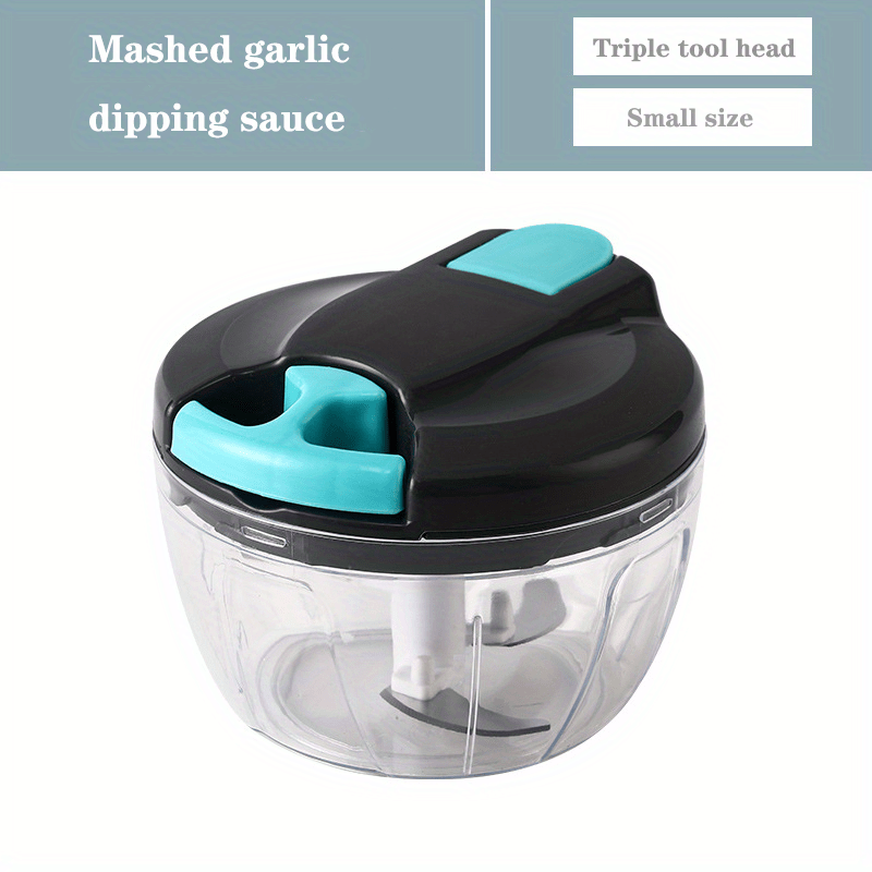 dropship Manual Meat Grinder Vegetable Cutter Pound Garlic Artifact Shredder Baby Complementary Food Machine Hand Cut Pepper Capacity 520ml