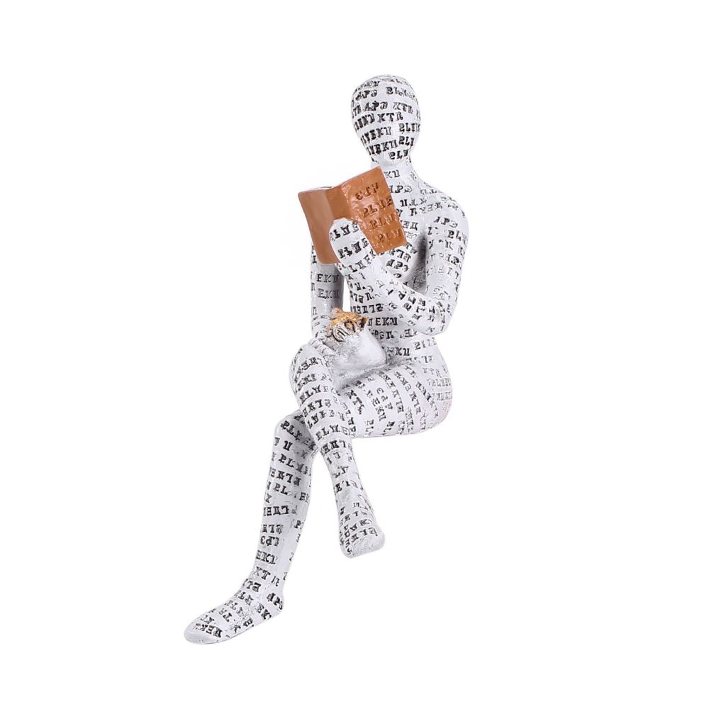 dropship 1pc Reading Figures Crafts, Resin Reading Women Sculpture Tabletop Desktop Ornaments, Gifts For Home Study Room Garden Decor Room Decor