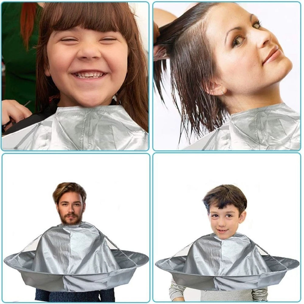dropship 1pc Creative DIY Aprons Hair Cutting Cape; Waterproof Professional Salon Barber Supplies; Hairdressing Using; Haircut Capes For Adults; Kids Children Home Uses