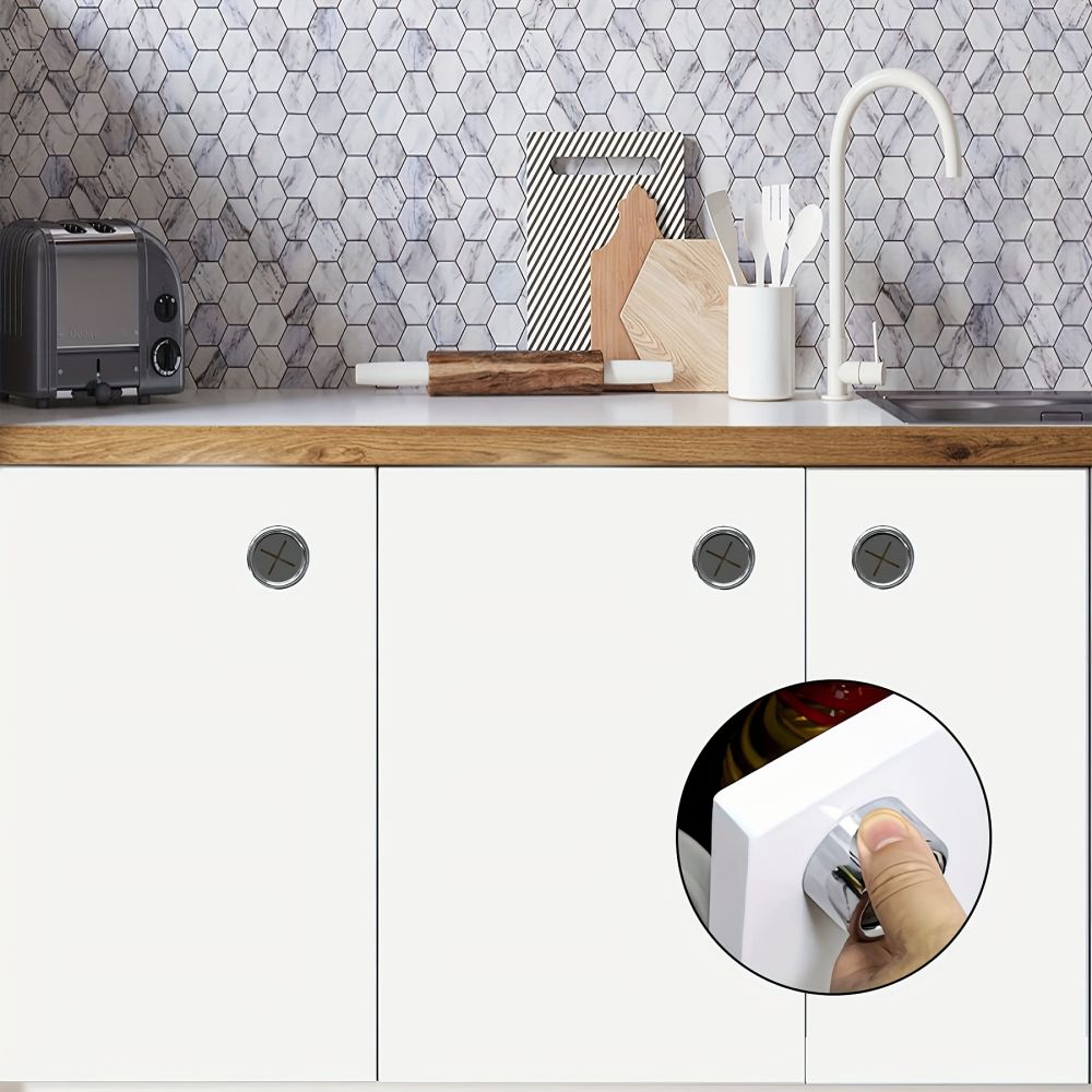 dropship 1/3/8pcs Kitchen Towel Holder, Self Adhesive Wall Dish Towel Hook, Round Wall Mount Towel Holder For Bathroom, Kitchen And Home, Wall, Cabinet, Garage, No Drilling Required