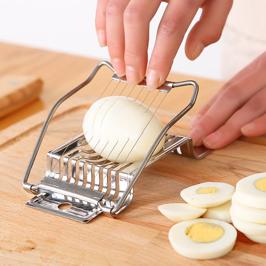 dropship 1pc; Stainless Steel Kitchen Tools; Egg Slicer; Egg Cutter