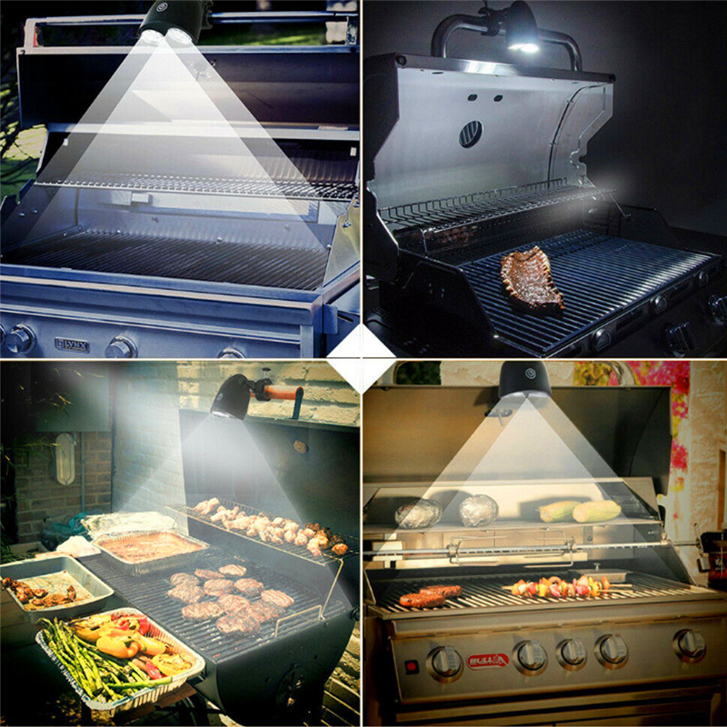 dropship Portable Grill BBQ Lights Barbecue Grilling LED Smart Touch Lighting Heat Resistant Waterproof Night Lamp BBQ Camp Accessories