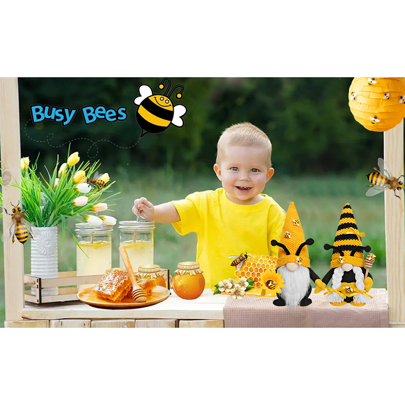 dropship Bumble Bee Gnome Plush Mr and Mrs Honeybee Spring Gnomes Plushie Ornaments