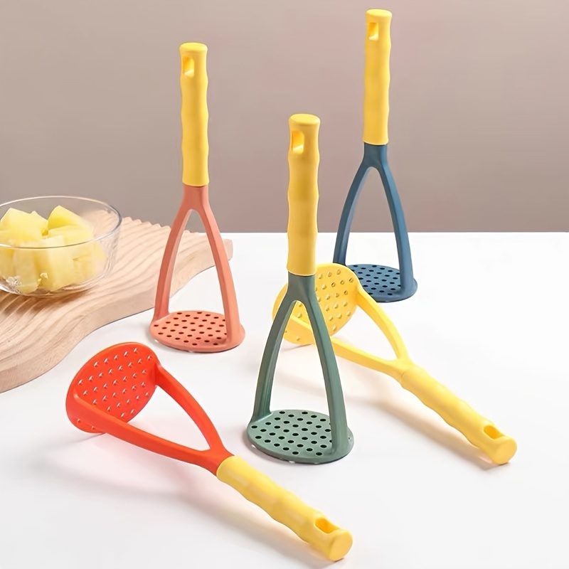 dropship 1pc 1pc Mashed Potato Press; Household Potato Press Gadget; PP Plastic Potato Press