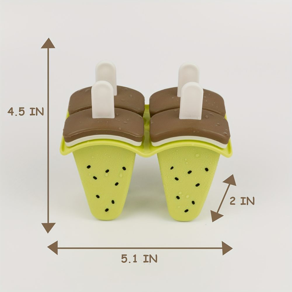 dropship 1pc Homemade Fruit Popsicles Molds; Ice Pop Molds; Easy Release Ice Cream Popsicle Molds; Reusable Popsicle Molds; BPA Free