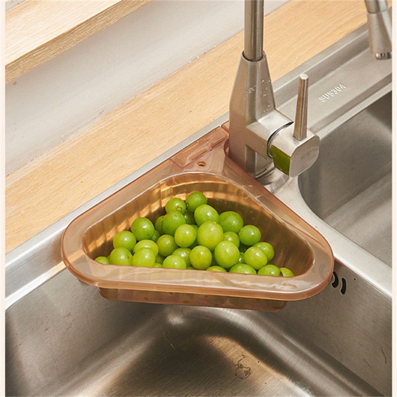 dropship 1pcKitchen Sink Drain Basket Swan Drain Basket Multi-Functional Hanging Filtering Draining Rack Sponge Holder Shelf Baskets Kitchen Sink Filter