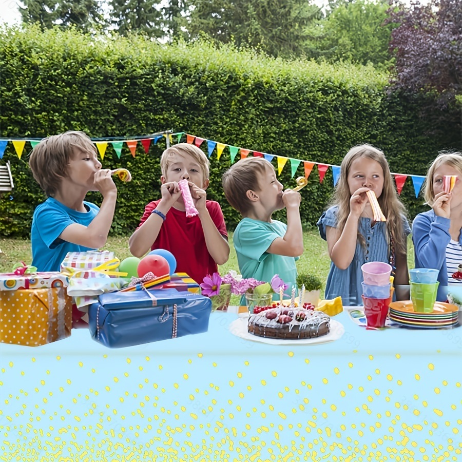 dropship 1pc/3pcs; Rectangular Dot Tablecloth; Dot Disposable Tablecloth; Reusable Disposable Party Tablecloth For Birthday/Wedding/Party/Banquet 54x108inch