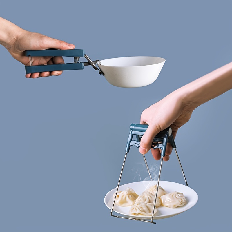 dropship 2pcs Anti-scalding Clip; Plate Grab Bowl Clip; Household Kitchen Steaming Clip; Non-slip Plate Tongs