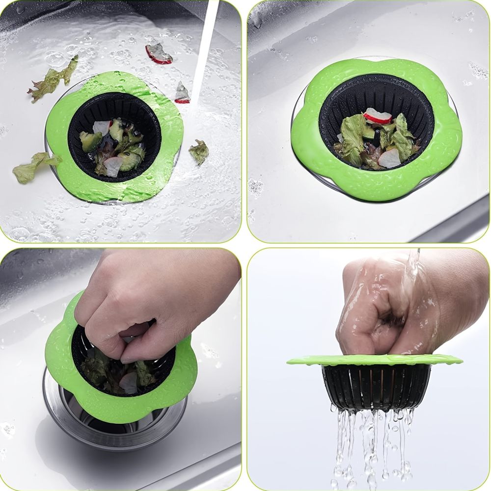 dropship 4 Pack Sink Strainer For Kitchen Sink Drain Silicone Sink Stopper Garbage Disposal Drain Stopper For 1.97-2.8 Inch Basin Drain Holes